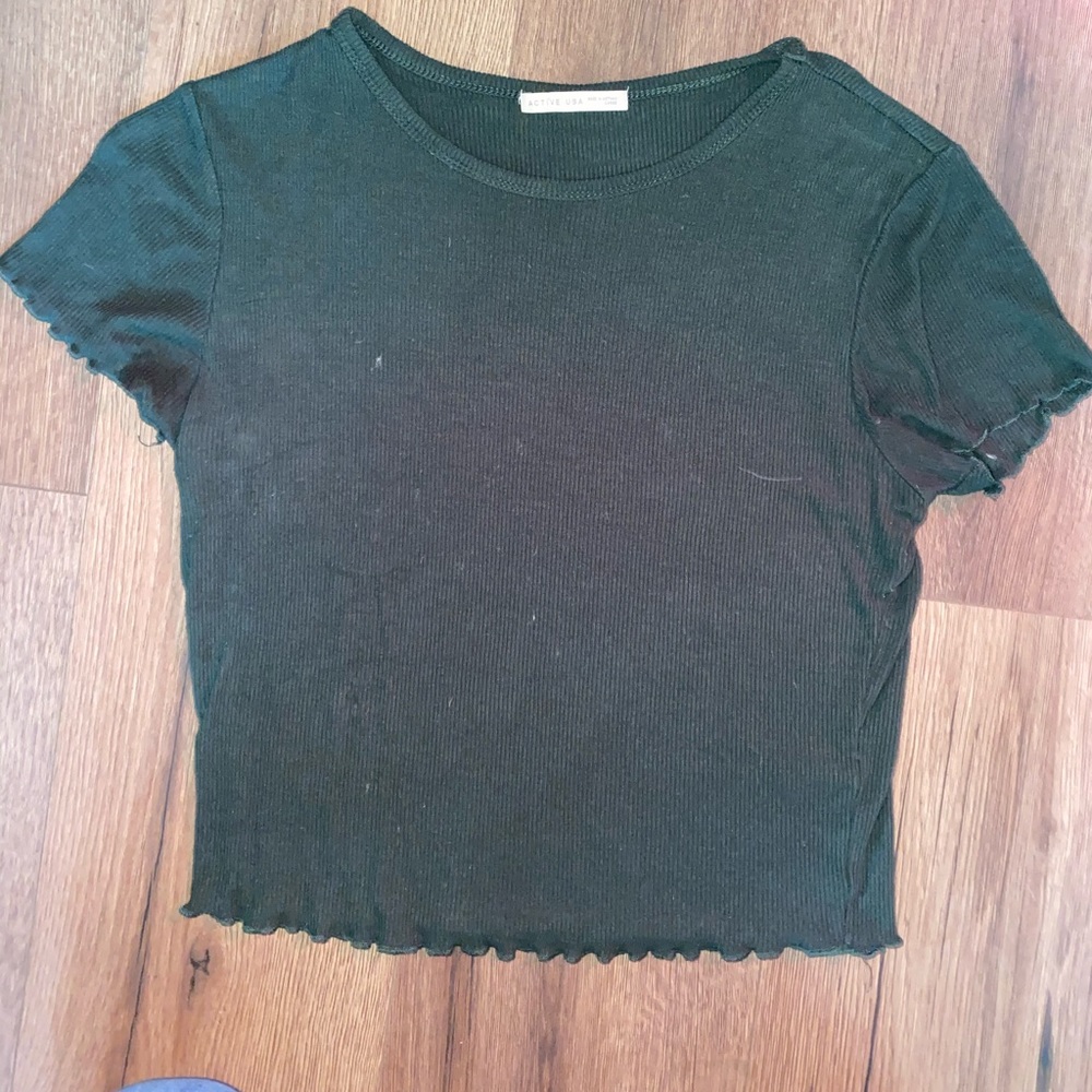 Forest Green Crop Top